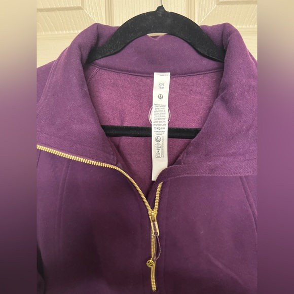 Lululemon | Scuba Oversized Funnel Neck Half Zip Long in Dramatic Magenta XS/S - Picture 3 of 4